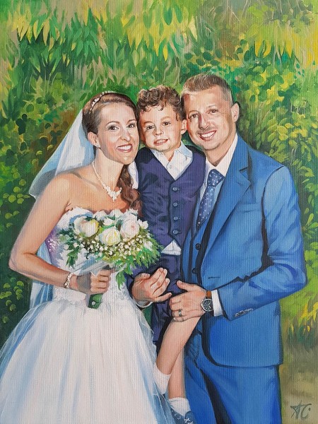 Portrait d'après photo